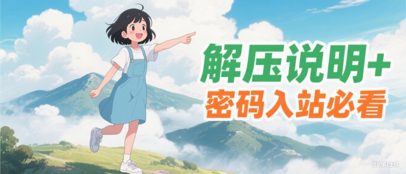 关于解压密码-无尘资源